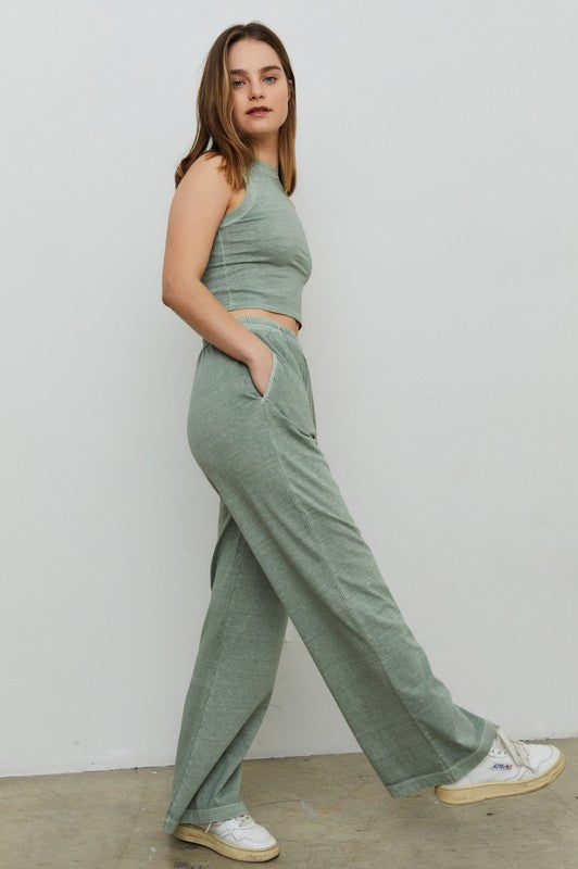 New Flow Cotton Flare Pant-Loungewear Bottoms-Vixen Collection, Day Spa and Women's Boutique Located in Seattle, Washington