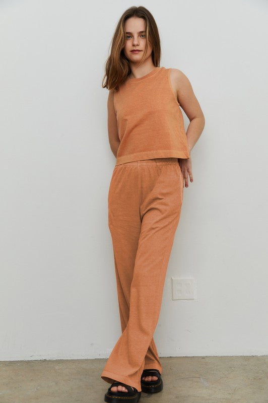 New Flow Cotton Flare Pant-Loungewear Bottoms-Vixen Collection, Day Spa and Women's Boutique Located in Seattle, Washington