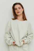 Sunfade Cotton Crewneck Sweater-Long Sleeves-Vixen Collection, Day Spa and Women's Boutique Located in Seattle, Washington