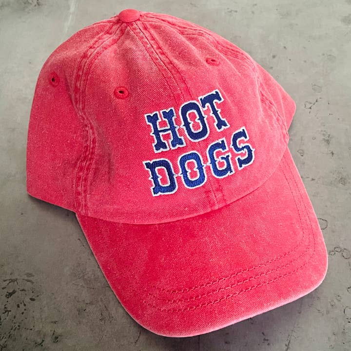 Hot Dogs Baseball Cap-Hats-Vixen Collection, Day Spa and Women's Boutique Located in Seattle, Washington