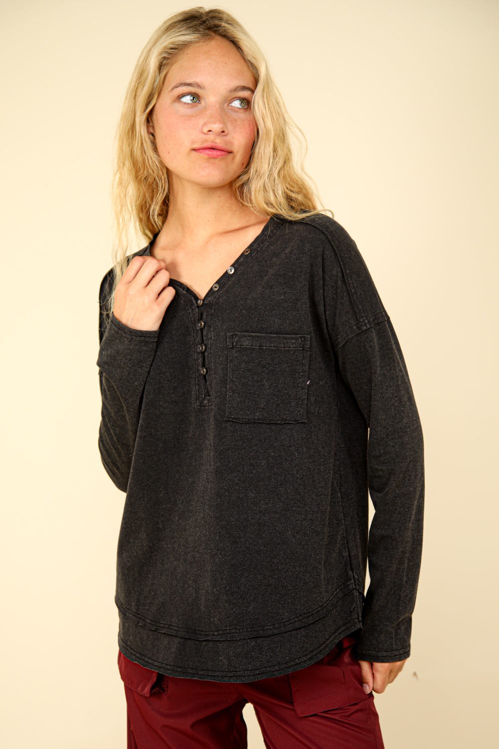 Valerie Knit Top-Long Sleeves-Vixen Collection, Day Spa and Women's Boutique Located in Seattle, Washington