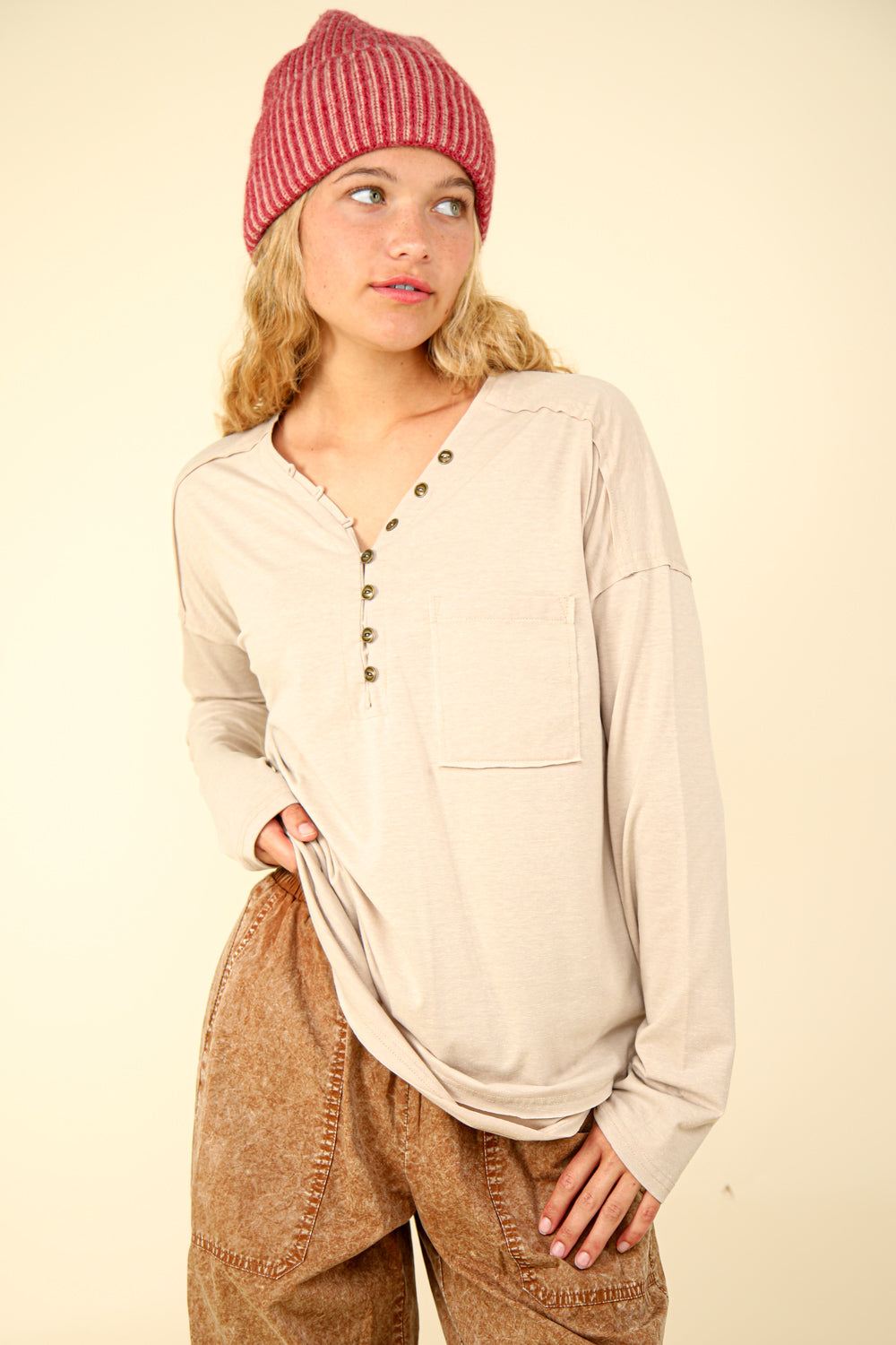 Valerie Knit Top-Long Sleeves-Vixen Collection, Day Spa and Women's Boutique Located in Seattle, Washington