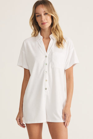 Azur Terry Romper-Jumpsuits-Vixen Collection, Day Spa and Women's Boutique Located in Seattle, Washington