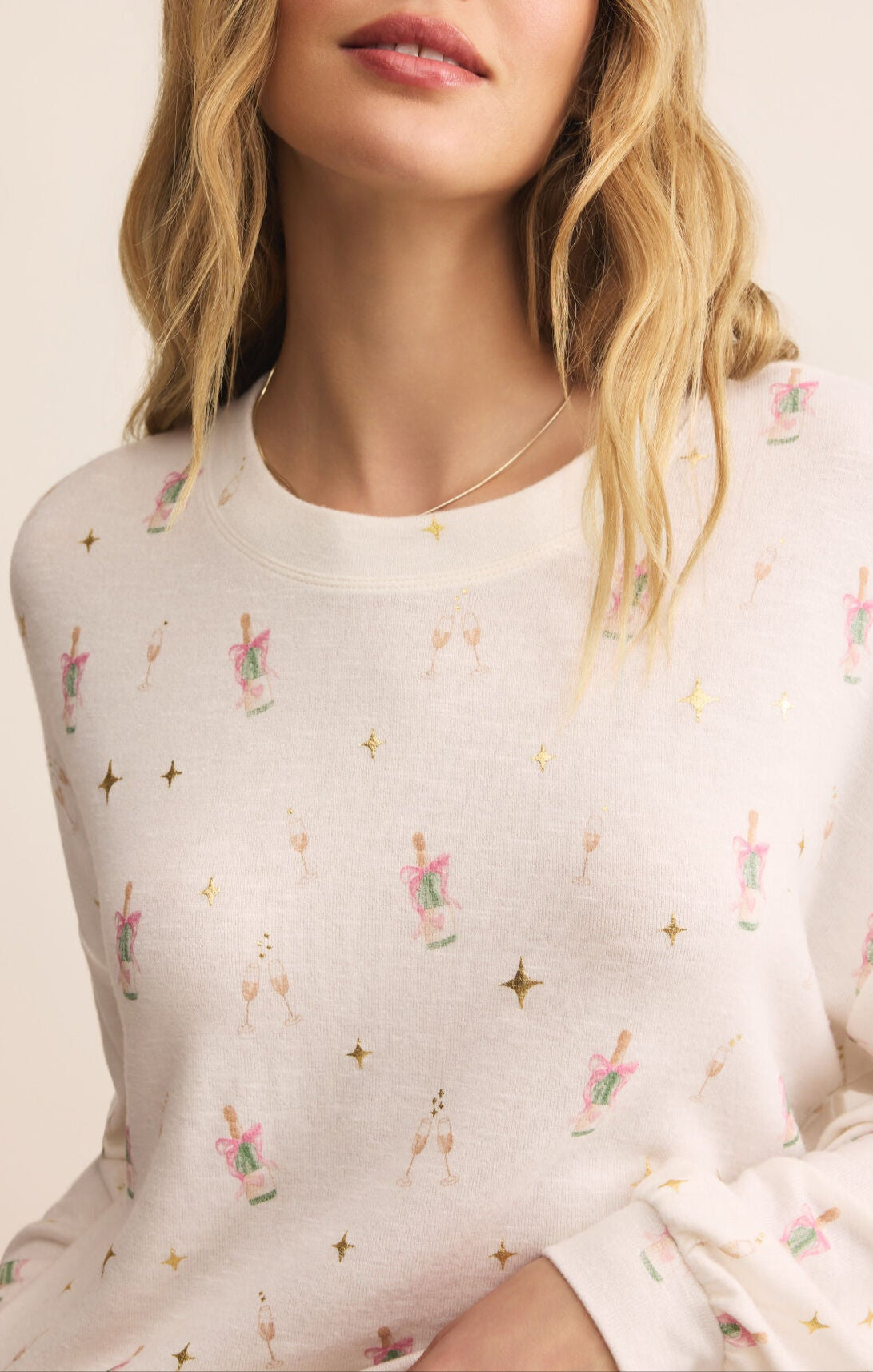 Champs Long Sleeve Top-Long Sleeves-Vixen Collection, Day Spa and Women's Boutique Located in Seattle, Washington