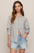 The Perfect Striped Button Up-Tops-Vixen Collection, Day Spa and Women's Boutique Located in Seattle, Washington