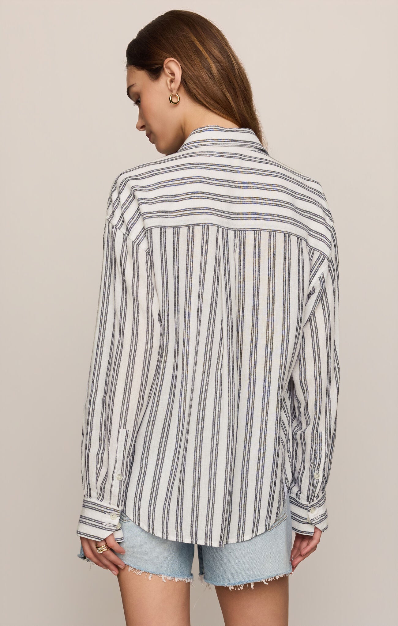 The Perfect Striped Button Up-Tops-Vixen Collection, Day Spa and Women's Boutique Located in Seattle, Washington