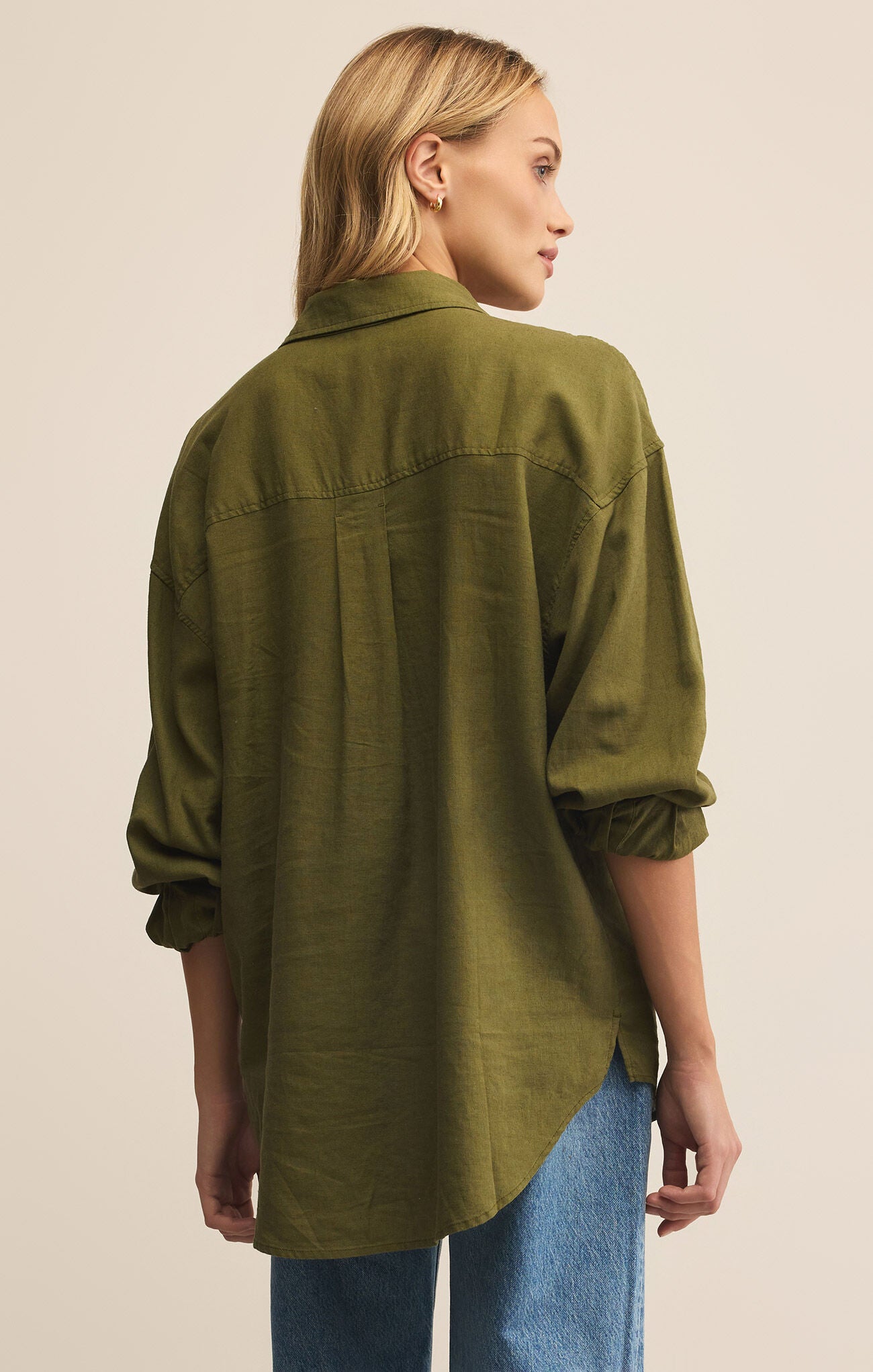 Alfie Button Up Shirt-Long Sleeves-Vixen Collection, Day Spa and Women's Boutique Located in Seattle, Washington