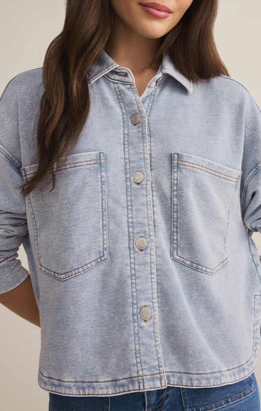 All Day Cropped Knit Jacket-Jackets-Vixen Collection, Day Spa and Women's Boutique Located in Seattle, Washington