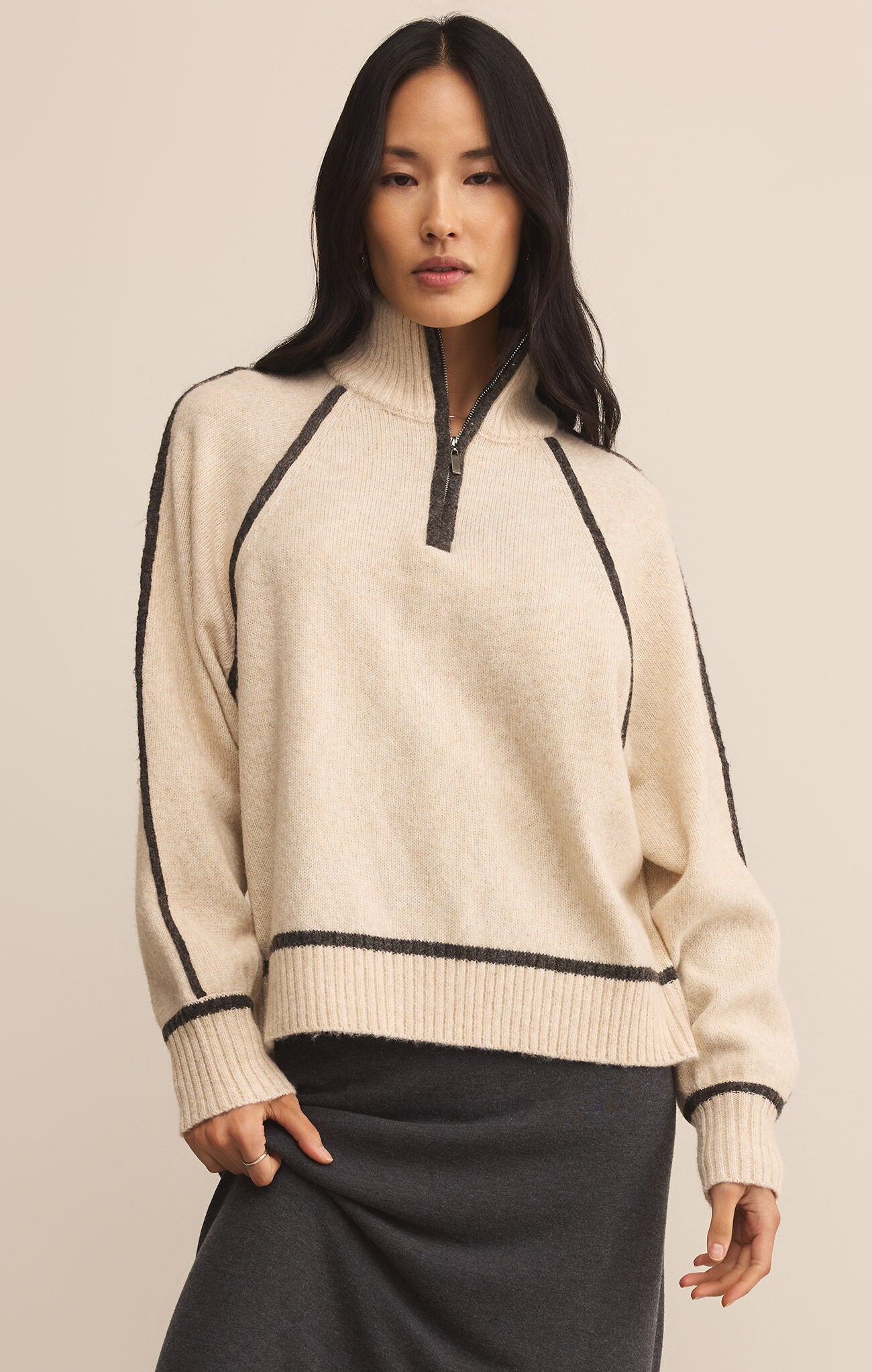 Z Supply Contrast Turtleneck | Vixen Collection
