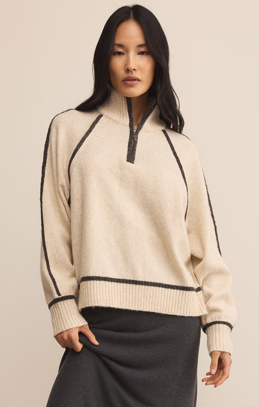 Alps Half Zip Sweater-Sweaters-Vixen Collection, Day Spa and Women's Boutique Located in Seattle, Washington