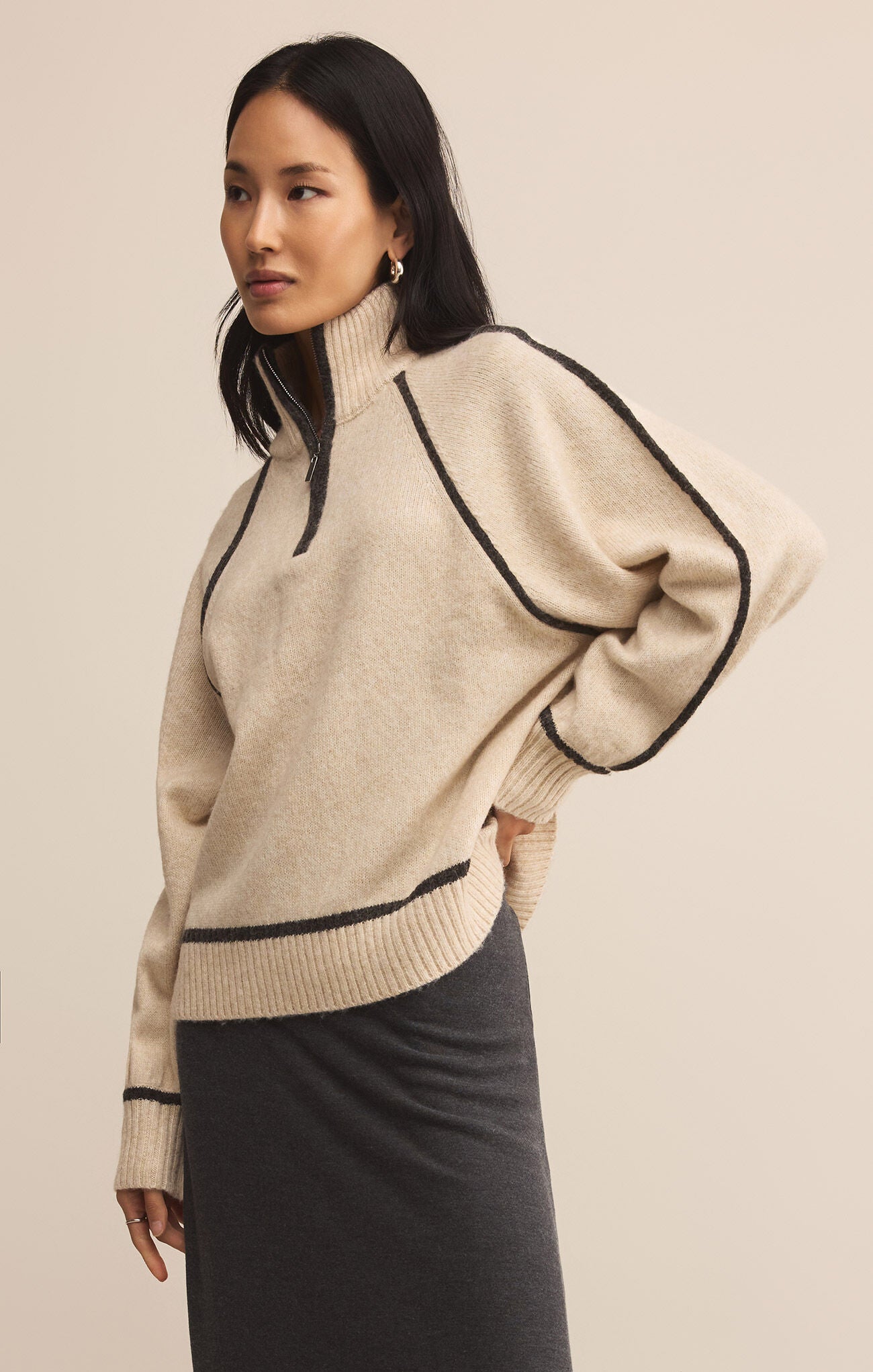 Z Supply Contrast Turtleneck | Vixen Collection