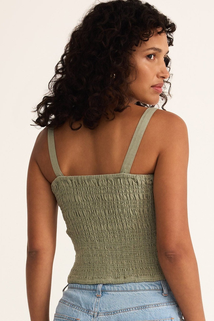 Amelie Linen Top-Tank Tops-Vixen Collection, Day Spa and Women's Boutique Located in Seattle, Washington