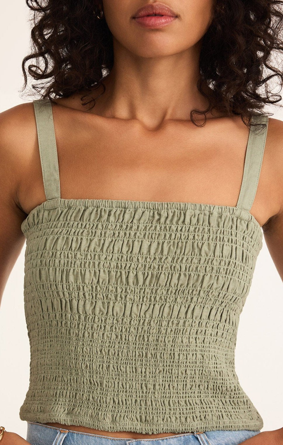 Amelie Linen Top-Tank Tops-Vixen Collection, Day Spa and Women's Boutique Located in Seattle, Washington