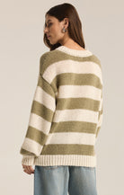 Anders Stripe Crewneck Sweater-Sweaters-Vixen Collection, Day Spa and Women's Boutique Located in Seattle, Washington