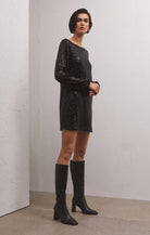 Andromeda Sequin Dress, Black-Dresses-Vixen Collection, Day Spa and Women's Boutique Located in Seattle, Washington