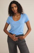 Anywhere Scoop Tee-Short Sleeves-Vixen Collection, Day Spa and Women's Boutique Located in Seattle, Washington