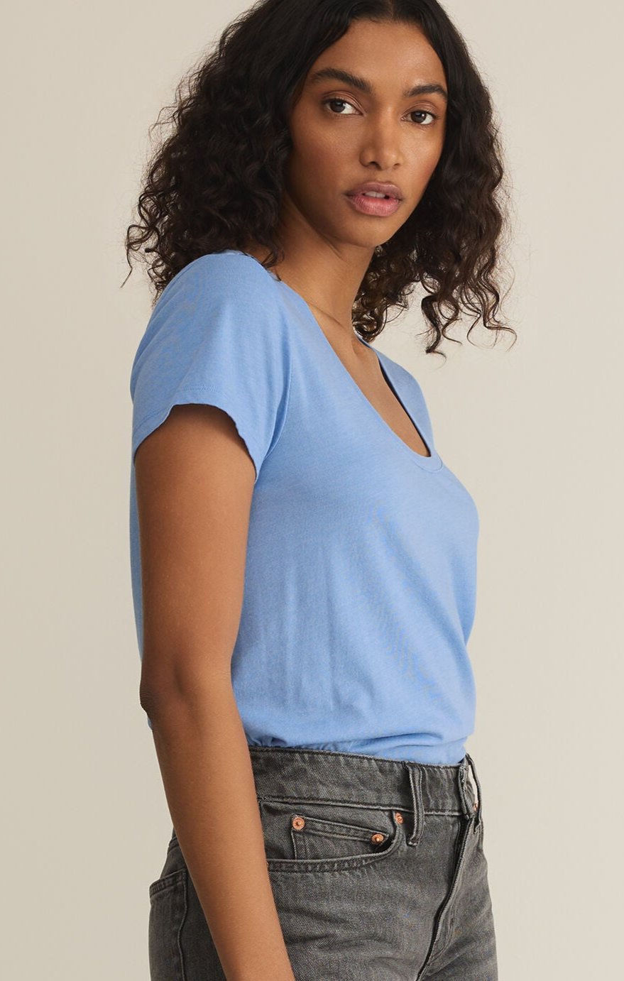 Anywhere Scoop Tee-Short Sleeves-Vixen Collection, Day Spa and Women's Boutique Located in Seattle, Washington