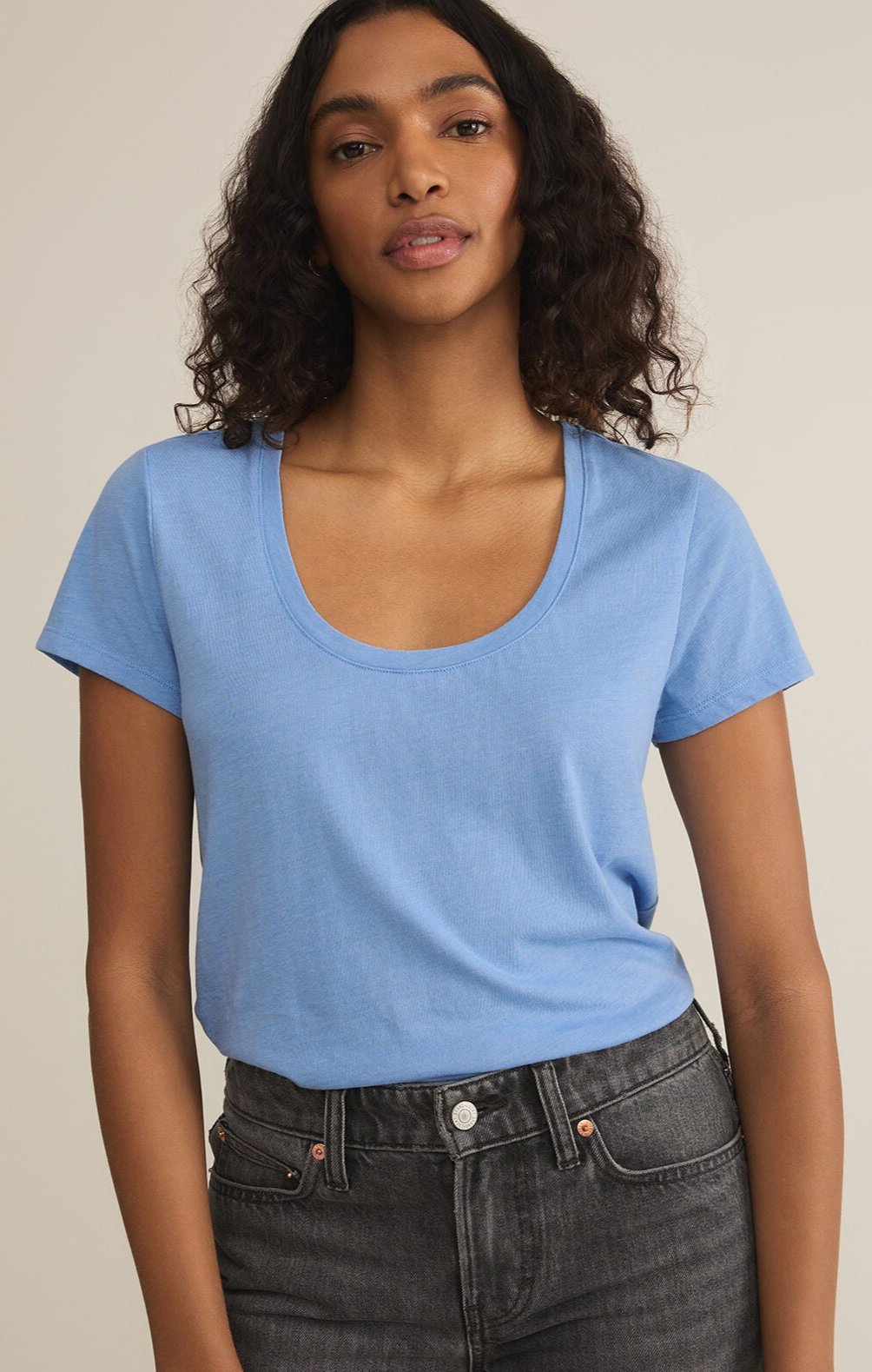 Anywhere Scoop Tee-Short Sleeves-Vixen Collection, Day Spa and Women's Boutique Located in Seattle, Washington