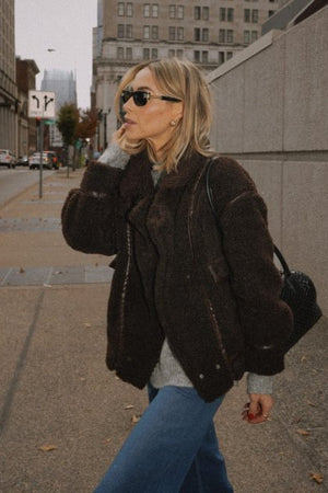 Ari Sherpa Coat-Jackets-Vixen Collection, Day Spa and Women's Boutique Located in Seattle, Washington