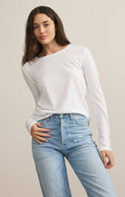 Arlet Slub Top-Long Sleeves-Vixen Collection, Day Spa and Women's Boutique Located in Seattle, Washington