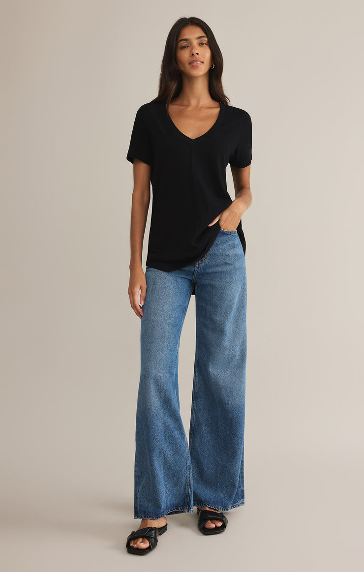 Asher V-Neck Tee-Short Sleeves-Vixen Collection, Day Spa and Women's Boutique Located in Seattle, Washington