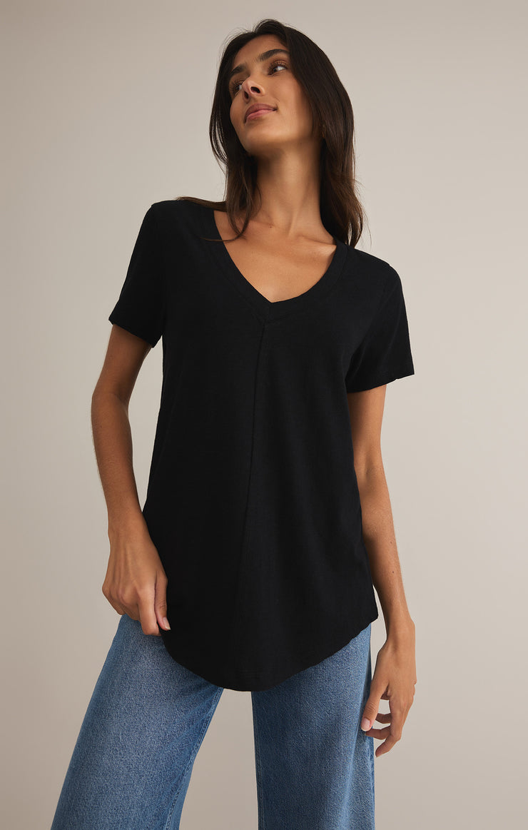 Asher V-Neck Tee-Short Sleeves-Vixen Collection, Day Spa and Women's Boutique Located in Seattle, Washington