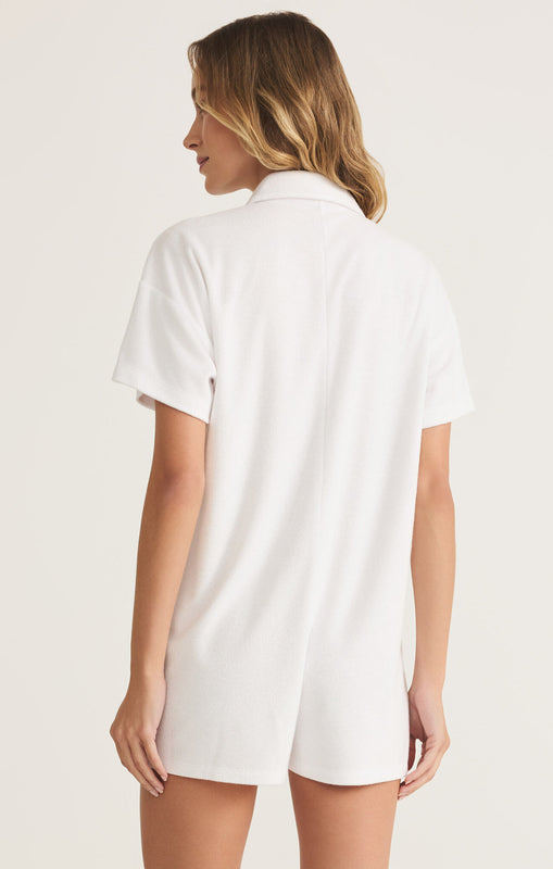 Azur Terry Romper-Jumpsuits-Vixen Collection, Day Spa and Women's Boutique Located in Seattle, Washington