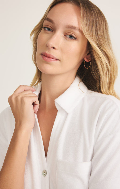 Azur Terry Romper-Jumpsuits-Vixen Collection, Day Spa and Women's Boutique Located in Seattle, Washington