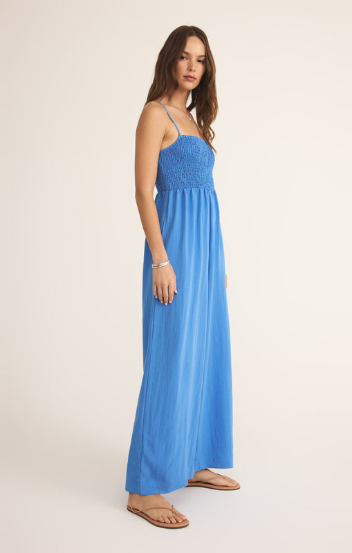 Beachside Smocked Jumpsuit-Jumpsuits-Vixen Collection, Day Spa and Women's Boutique Located in Seattle, Washington