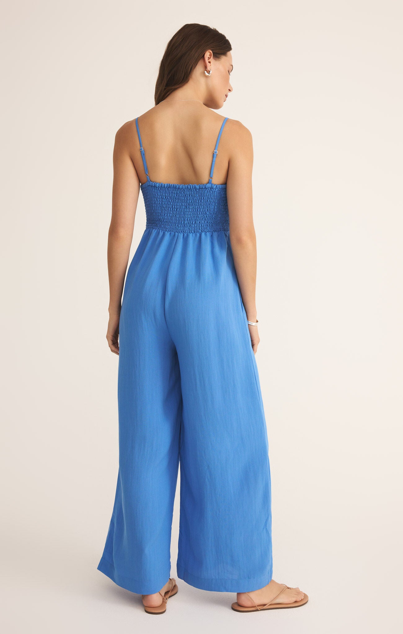 Beachside Smocked Jumpsuit-Jumpsuits-Vixen Collection, Day Spa and Women's Boutique Located in Seattle, Washington