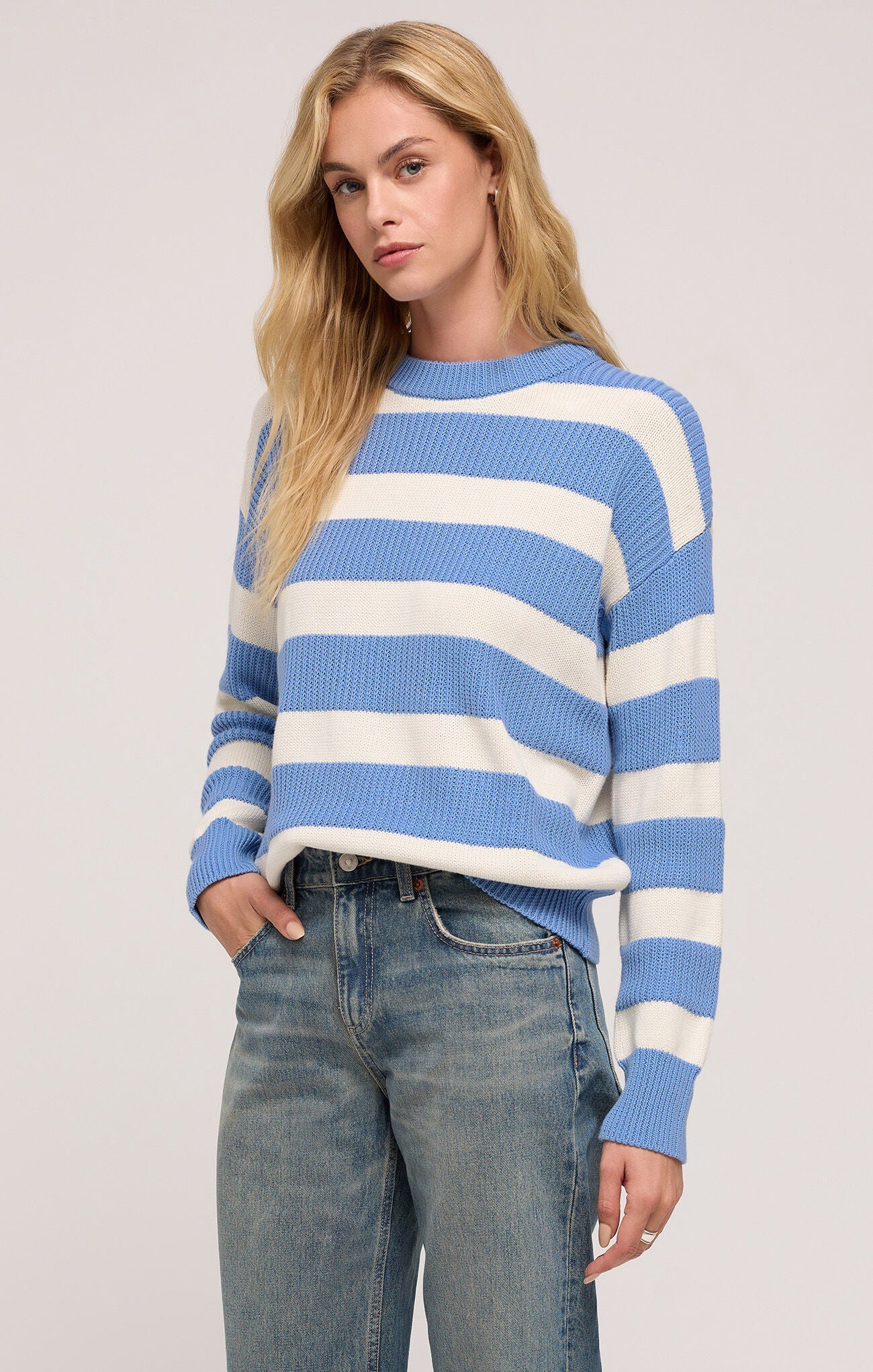 Boyfriend Sailor Sweater-Sweaters-Vixen Collection, Day Spa and Women's Boutique Located in Seattle, Washington