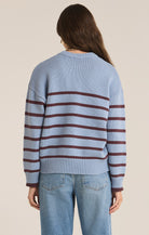 Boyfriend Stripe Sweater-Sweaters-Vixen Collection, Day Spa and Women's Boutique Located in Seattle, Washington