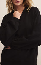 Classic Boyfriend Fleece Sweatshirt-Sweatshirts-Vixen Collection, Day Spa and Women's Boutique Located in Seattle, Washington