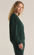 Classic Boyfriend Fleece Sweatshirt-Loungewear Tops-Vixen Collection, Day Spa and Women's Boutique Located in Seattle, Washington