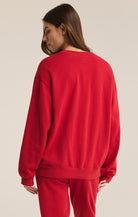 Classic Boyfriend Fleece Sweatshirt-Loungewear Tops-Vixen Collection, Day Spa and Women's Boutique Located in Seattle, Washington