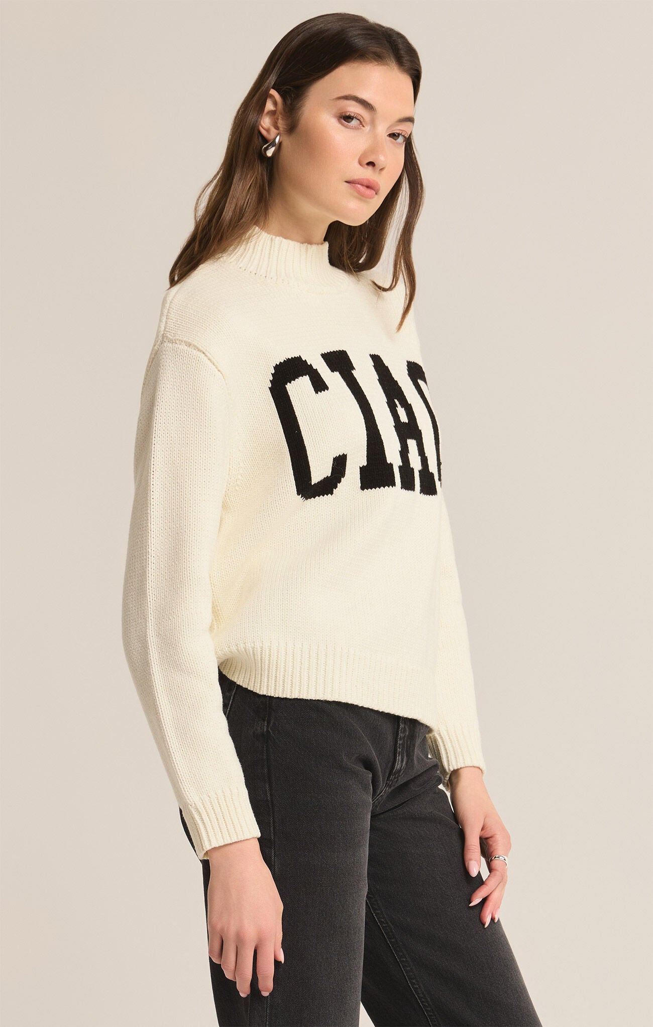 Ciao Intarsia Sweater-Sweaters-Vixen Collection, Day Spa and Women's Boutique Located in Seattle, Washington