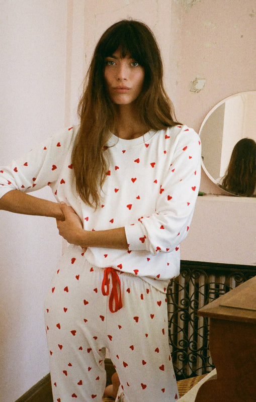 Classic Heart Long Sleeve Top-Long Sleeves-Vixen Collection, Day Spa and Women's Boutique Located in Seattle, Washington