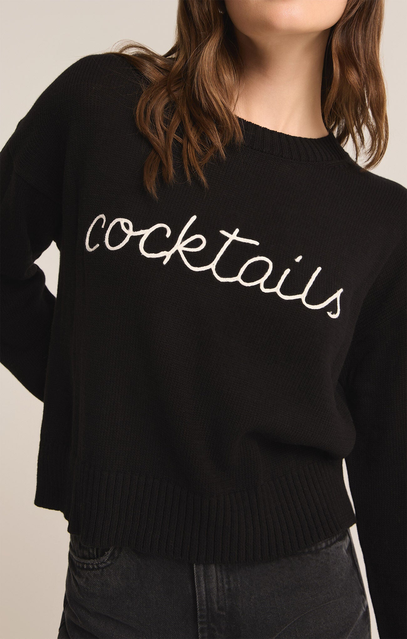 Cocktails Sweater-Sweaters-Vixen Collection, Day Spa and Women's Boutique Located in Seattle, Washington