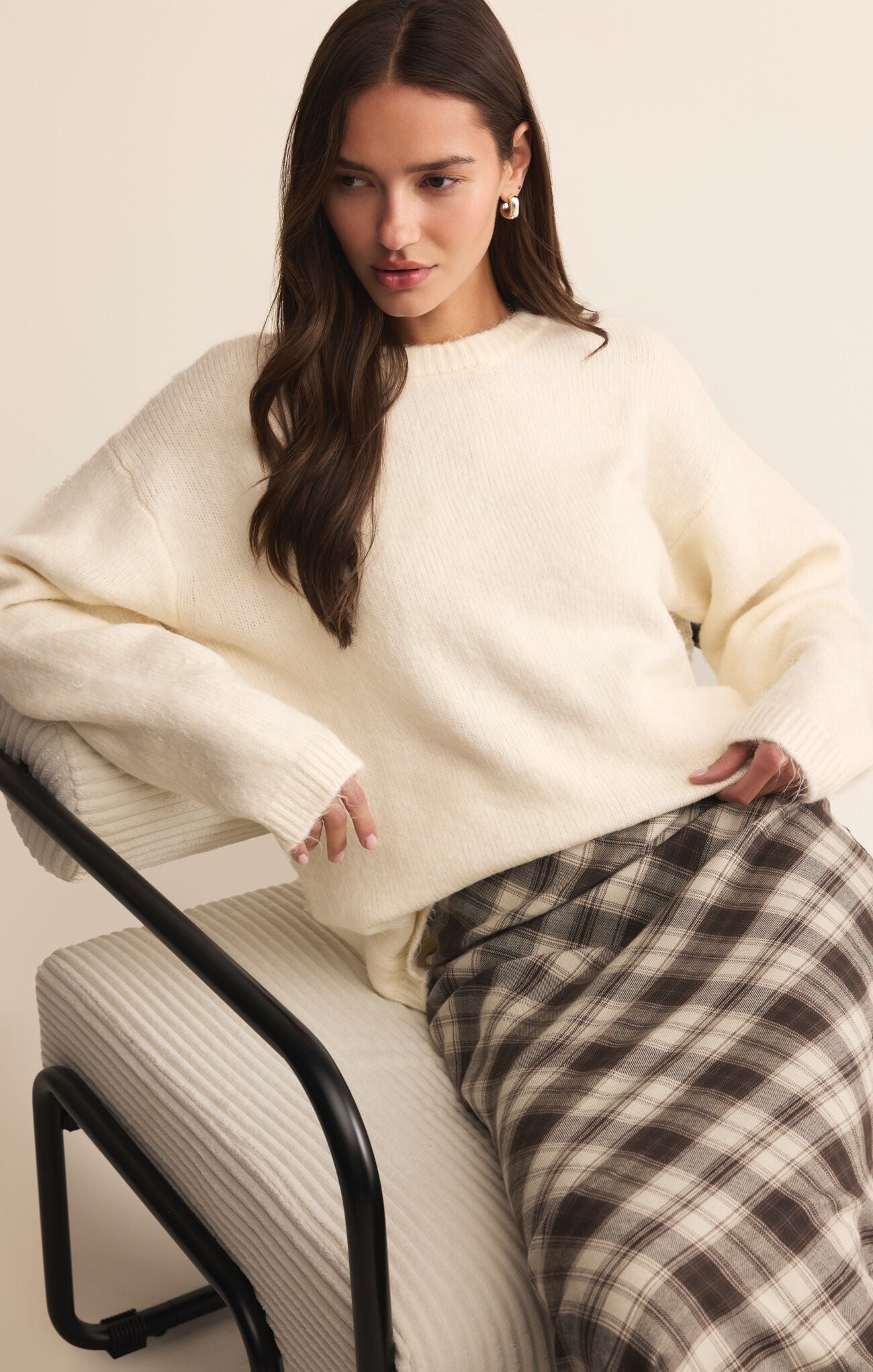 Europa Plaid Midi Skirt-Skirts-Vixen Collection, Day Spa and Women's Boutique Located in Seattle, Washington