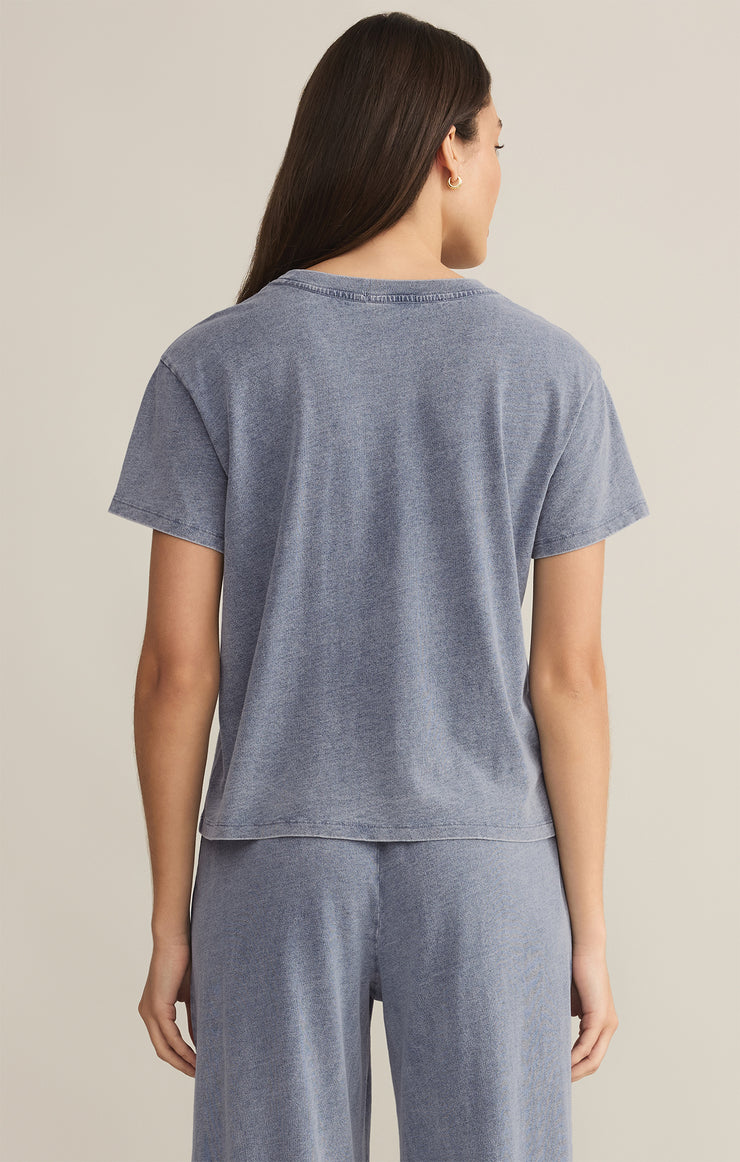 Go To Denim Tee-Short Sleeves-Vixen Collection, Day Spa and Women's Boutique Located in Seattle, Washington