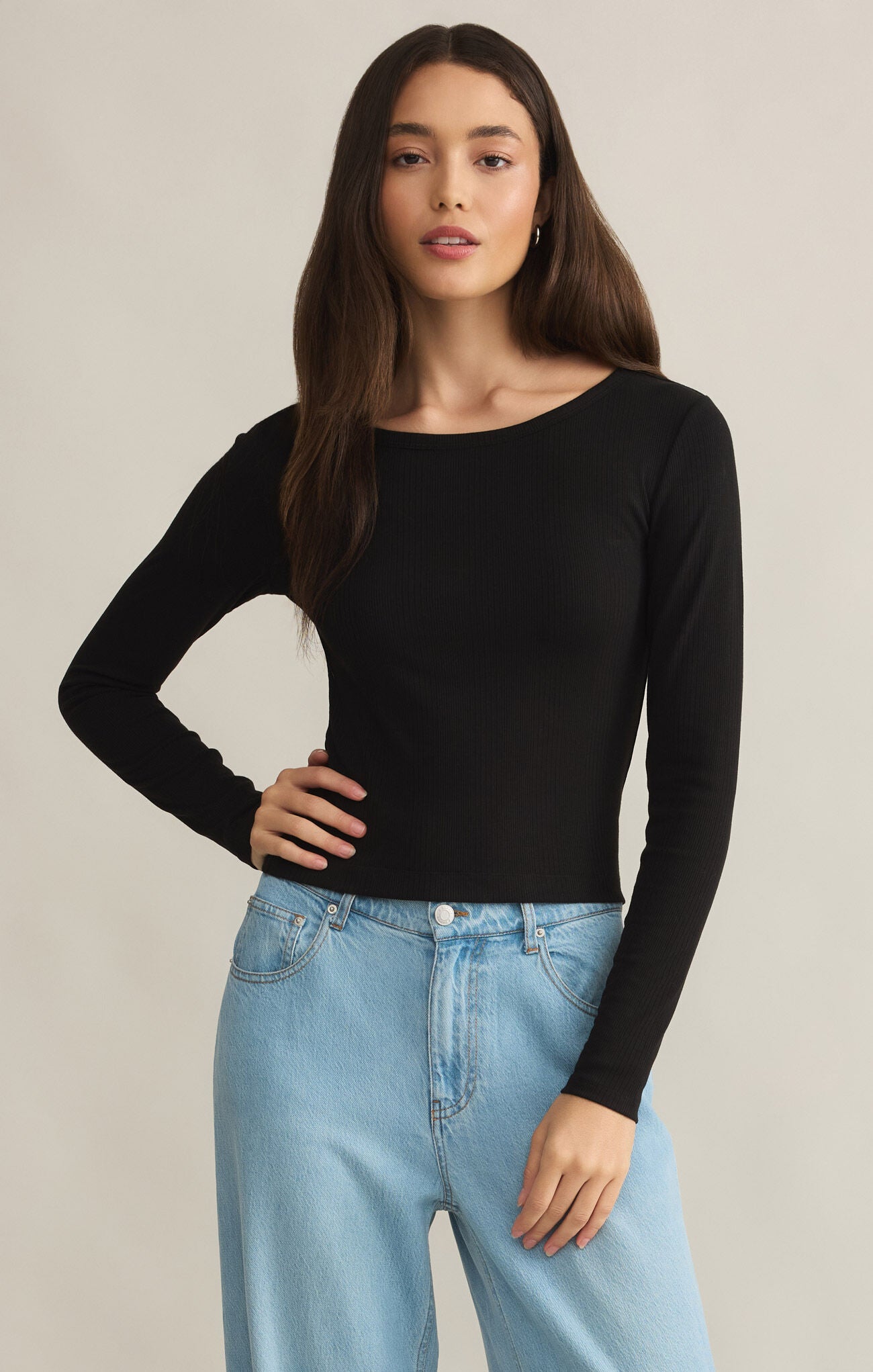 Infinity Fitted Long Sleeve Tee-Long Sleeves-Vixen Collection, Day Spa and Women's Boutique Located in Seattle, Washington