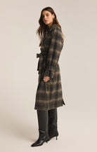 Jackie Plaid Trench-Coats-Vixen Collection, Day Spa and Women's Boutique Located in Seattle, Washington