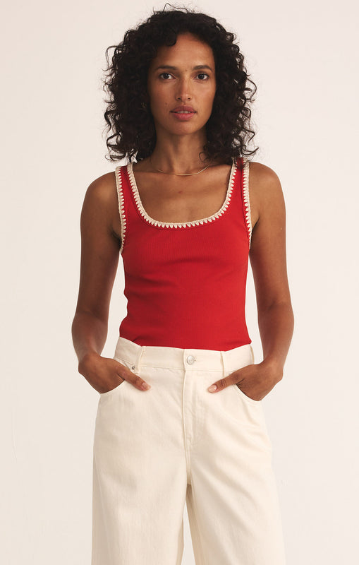 Jaidynn Rib Tank-Tank Tops-Vixen Collection, Day Spa and Women's Boutique Located in Seattle, Washington