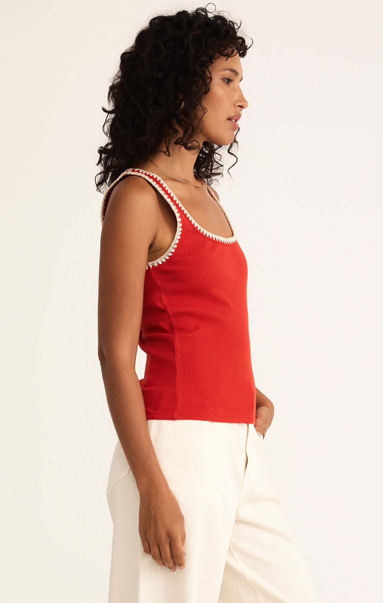 Jaidynn Rib Tank-Tank Tops-Vixen Collection, Day Spa and Women's Boutique Located in Seattle, Washington