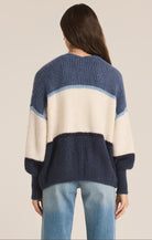 Jones Stripe Cardigan-Cardigans-Vixen Collection, Day Spa and Women's Boutique Located in Seattle, Washington