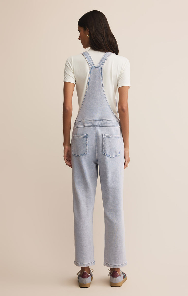 The Knit Denim Overalls-Jumpsuits-Vixen Collection, Day Spa and Women's Boutique Located in Seattle, Washington