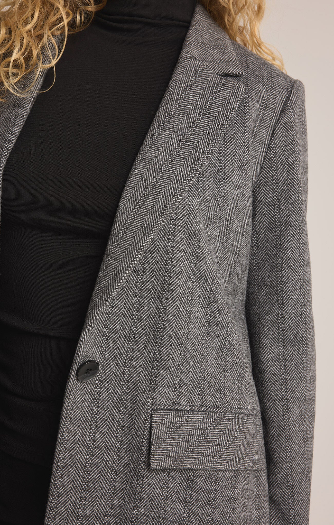 Leighton Herringbone Blazer-Blazers-Vixen Collection, Day Spa and Women's Boutique Located in Seattle, Washington