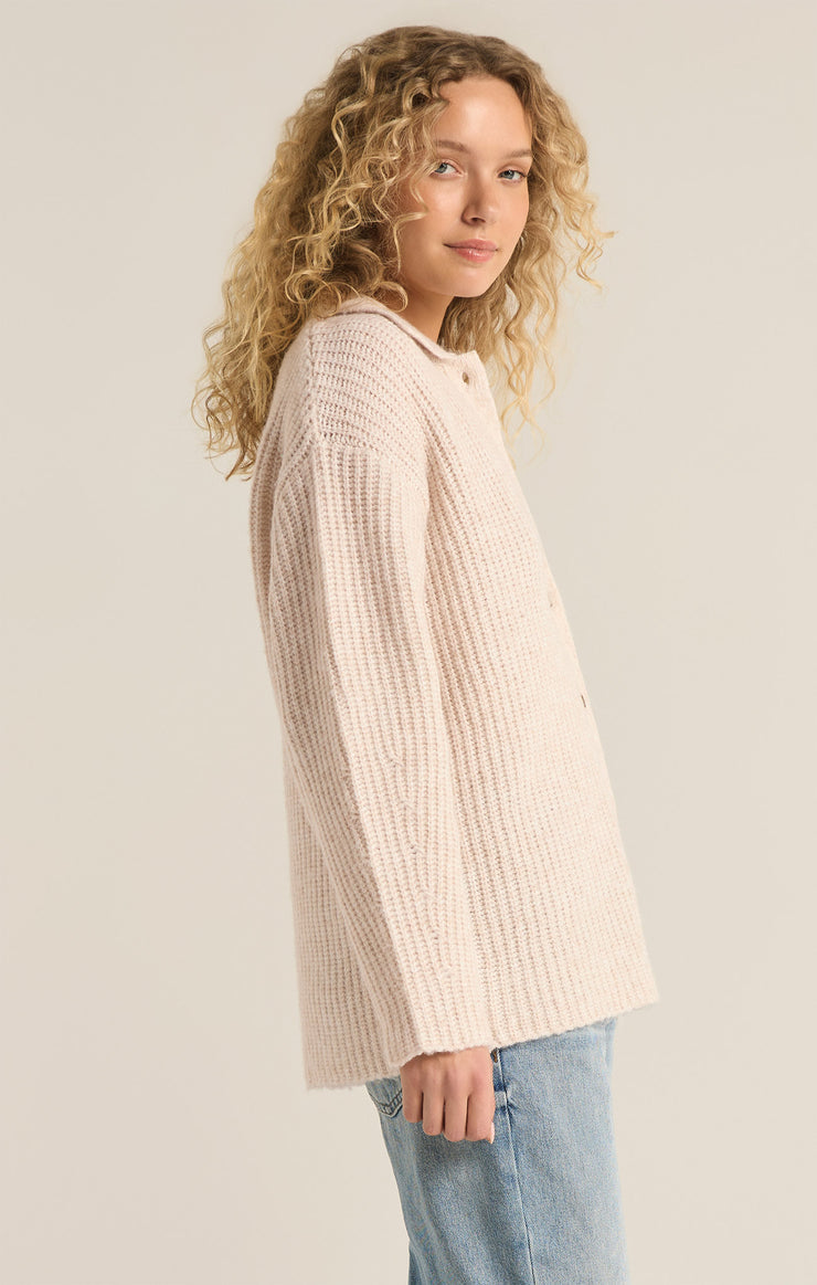 Lennie Button Up Sweater-Sweaters-Vixen Collection, Day Spa and Women's Boutique Located in Seattle, Washington
