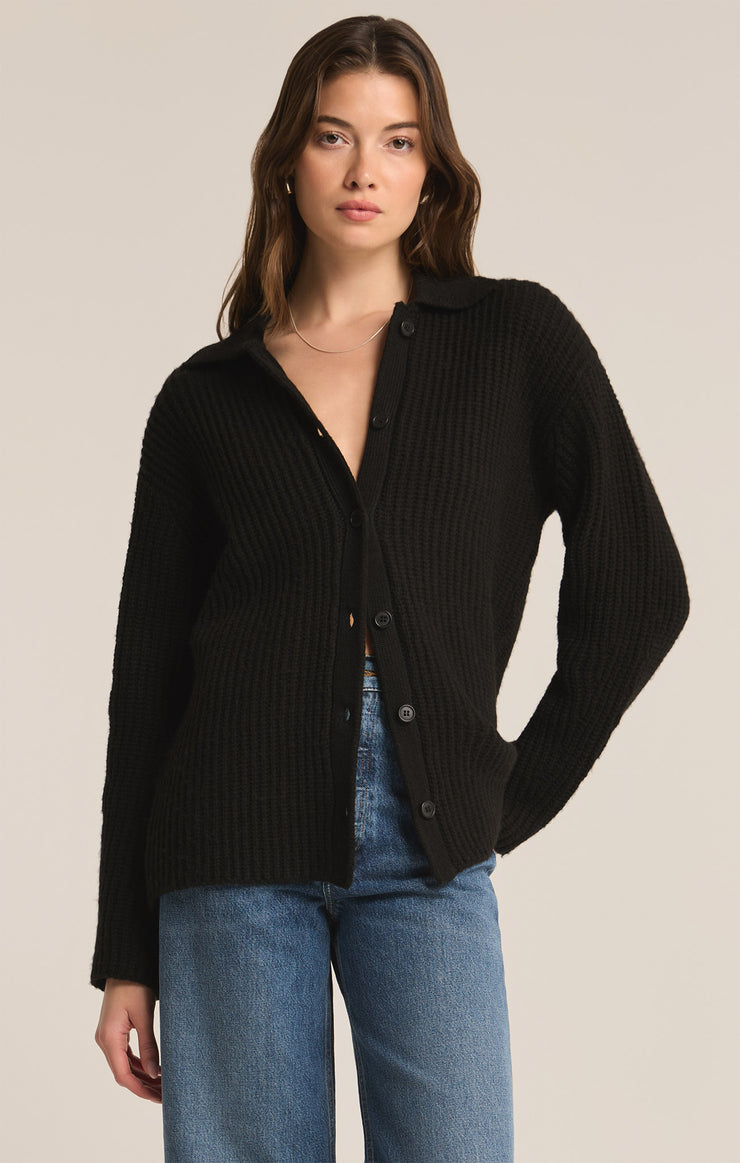 Lennie Button Up Sweater-Sweaters-Vixen Collection, Day Spa and Women's Boutique Located in Seattle, Washington