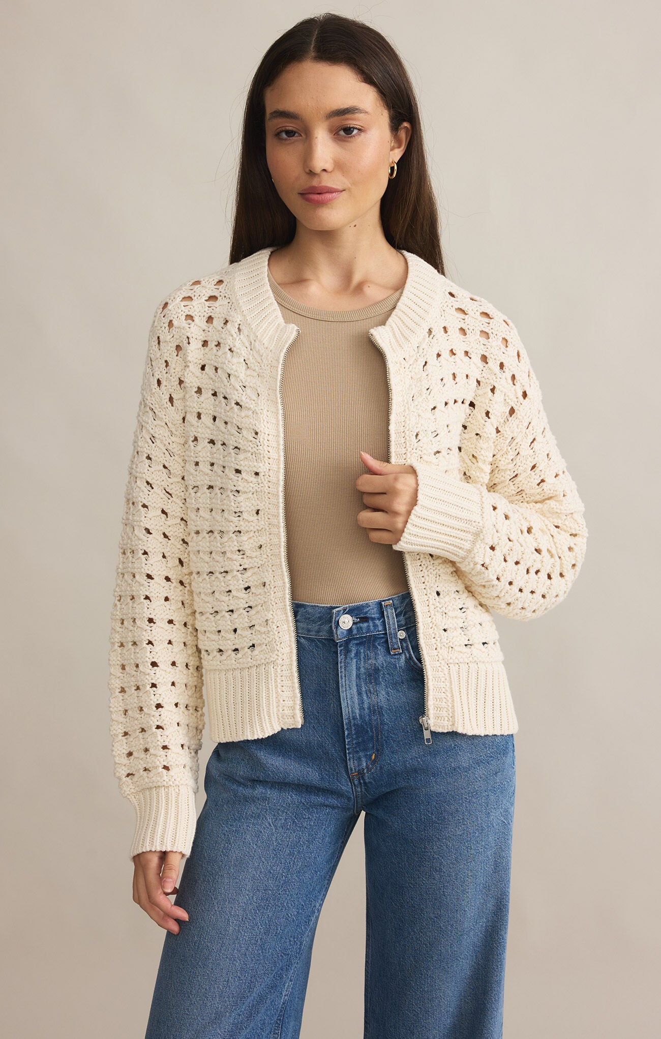 Liam Sweater Jacket-Jackets-Vixen Collection, Day Spa and Women's Boutique Located in Seattle, Washington